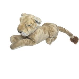 Lion Habitat MGM Grand Plush Lion Habitat Cub Stuffed Animal Beige 19"